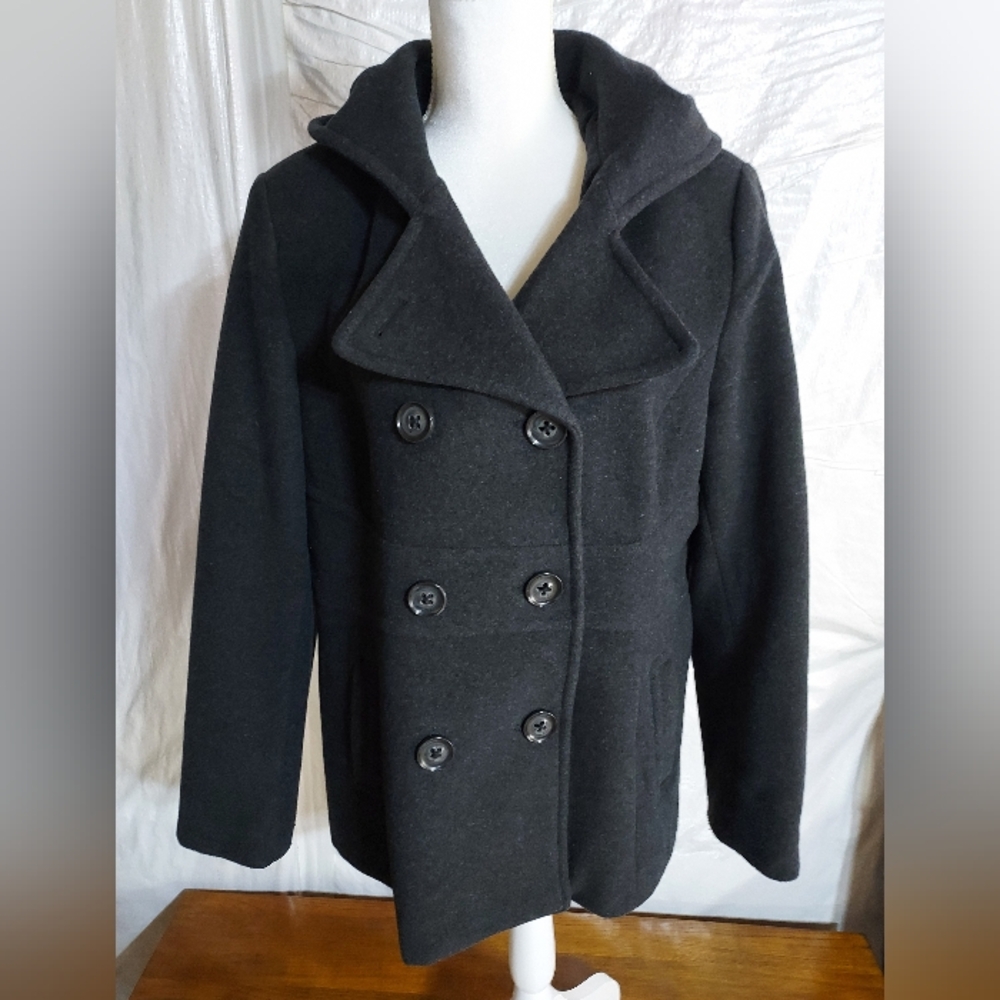 Croft & Barrow Hooded Wool Coat